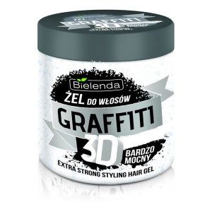 Bielenda Graffiti 3D bardzo mocny żel do włosów z kwasem hialuronowym i pro