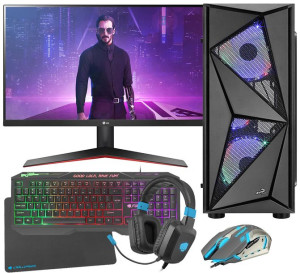 Zestaw Pc Glider 10400f/1650/p8/m512/14889/3 Windows 10 Pro Mak Pl + Monito