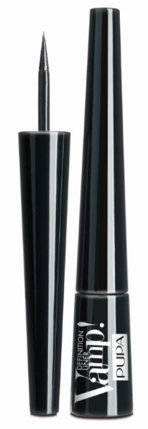 Pupa Vamp Definition Liner eyeliner w pędzelku 100 Black 2,5ml