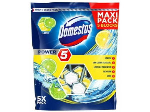 DOMESTOS Power 5 Kostka zapachowa do WC Lime 5x55g