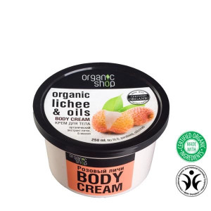 Organic Shop Organic Lychee & 5 Oils Body Cream krem do ciała o zapachu lic