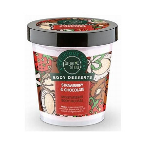 Organic Shop Body Desserts Strawberry & Chocolate Moisturizing Body Mousse