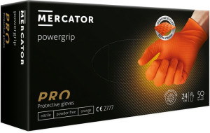 Rękawice nitrylowe bardzo mocne warsztatowe Go Grip Orange XL