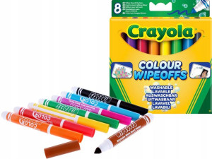 CRAYOLA MAZAKI do tablicy SUCHOŚCIERALNE markery 8