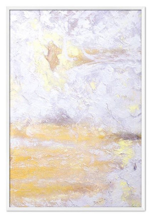 Obraz ręcznie malowany na płótnie 63x93cm Złota mgła