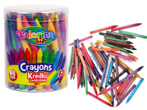 COLORINO KREDKI ŚWIECOWE 64 szt. BIG PACK woskowe