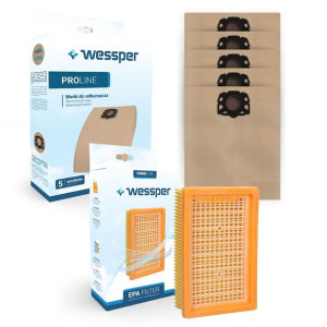Worki 5szt. + Filtr Do Karcher Wd4 Wd5 Wd6 Premium