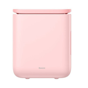 Mini lodówka Baseus Igloo z funkcją grzania, 6L, 230V (różowa)