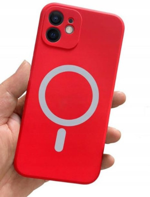 Czerwone Etui Silikonowe Do Iphone 12 / Pro