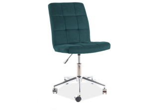 Fotel obrotowy Q-020 VELVET zielony, SIGNAL