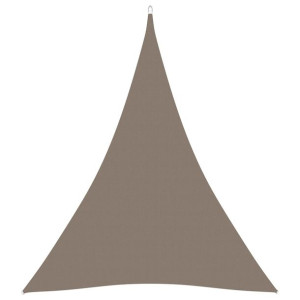 Trójkątny żagiel ogrodowy, tkanina Oxford, 5x6x6 m, taupe