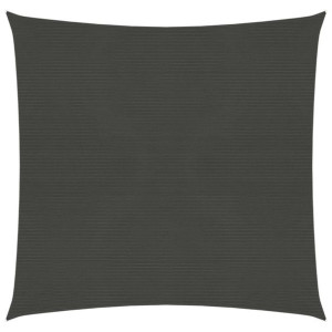 Żagiel przeciwsłoneczny, 160 g/m², antracytowy, 4x4 m, HDPE