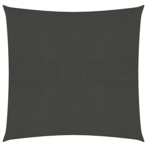 Żagiel przeciwsloneczny, 160 g/m², antracytowy, 5x5 m, HDPE