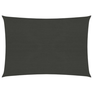 Żagiel przeciwsloneczny, 160 g/m², antracytowy, 2x3 m, HDPE