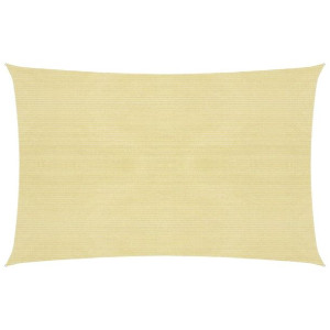Żagiel przeciwsłoneczny, 160 g/m², beżowy, 2x3,5 m, HDPE