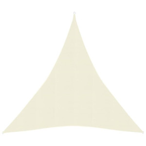 Żagiel przeciwsłoneczny, 160 g/m², kremowy, 4x5x5 m, HDPE