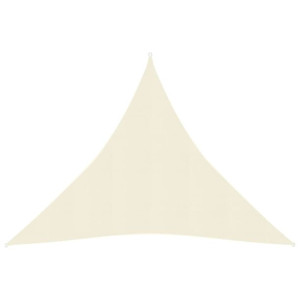 Żagiel przeciwsłoneczny, 160 g/m², kremowy, 6x6x6 m, HDPE