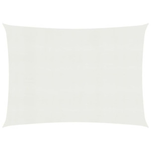 Żagiel przeciwsłoneczny, 160 g/m², biały, 5x6 m, HDPE