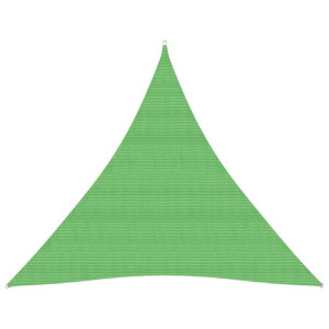 Żagiel przeciwsłoneczny, 160 g/m², jasnozielony, 3,6x3,6x3,6 m