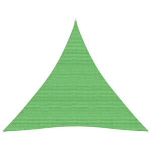 Żagiel przeciwsłoneczny, 160 g/m², jasnozielony, 4x4x4 m, HDPE