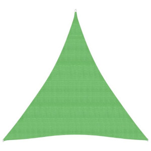 Żagiel przeciwsłoneczny, 160 g/m², jasnozielony, 5x6x6 m, HDPE