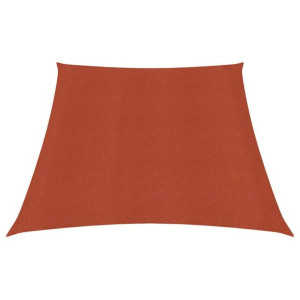 Żagiel przeciwsłoneczny, 160 g/m², terakotowy, 3/4x2 m, HDPE