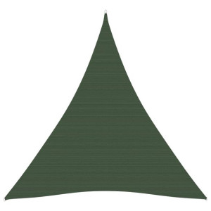 Żagiel przeciwsłoneczny, 160 g/m², ciemnozielony, 4x5x5 m, HDPE