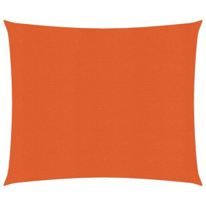 Żagiel przeciwsłoneczny, 160 g/m², pomarańcz, 3,6x3,6 m, HDPE