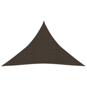 Żagiel przeciwsłoneczny, 160 g/m², brązowy, 2,5x2,5x3,5 m, HDPE