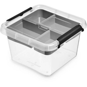 Organizer z Pokrywką i 4 Przegródkami Pojemnik SimpleStore 3 L