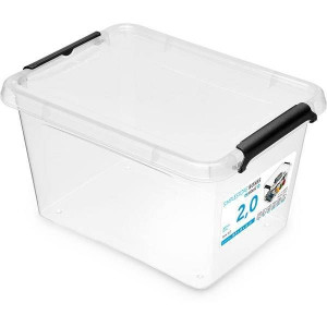 Wytrzymały Przezroczysty Pojemnik z Pokrywką 2,0 l SimpleStore Orplast