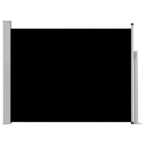 Wysuwana markiza boczna na taras, 140 x 500 cm, czarna