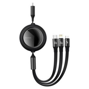 Kabel USB 3w1 Baseus Bright Mirror, USB-C do micro USB / USB-C / Lightning,