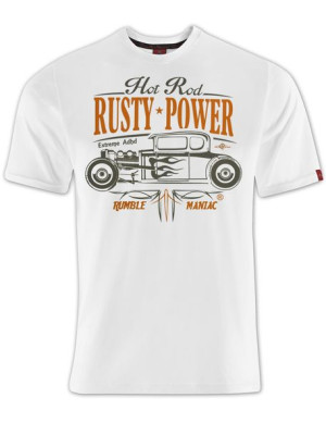 T-shirt koszulka męska, Hot-Rod USA Prezent XXL