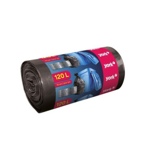 Worki na śmieci bardzo mocne York 120 l / 10 sztuk