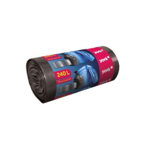 Worki na śmieci bardzo mocne York 240 l / 10 sztuk