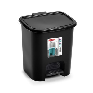 Kosz na śmieci z pedałem Plastic Forte Cube 7,5 l