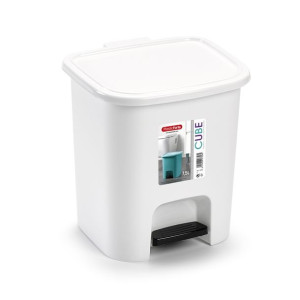 Kosz na śmieci z pedałem Plastic Forte Cube 7,5l b