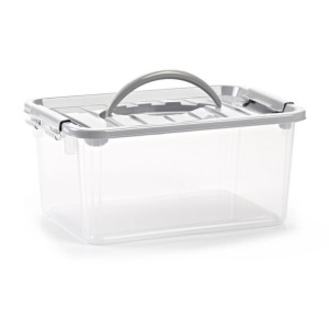 Pojemnik organizer z uchwytem i pokrywką Plastic Forte 3,5 l