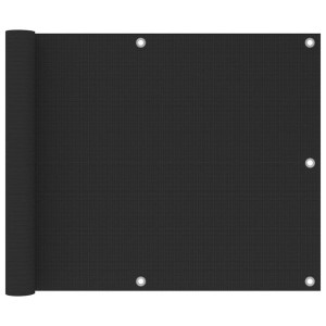 Parawan balkonowy, antracytowy, 75x300 cm, HDPE