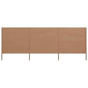 Parawan 3-skrzydłowy z tkaniny, 400x80 cm, taupe