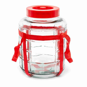 Słoik z pokrywką i kapturkiem do fermentacji 12 l