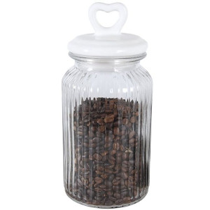 Słoik z pokrywką ceramiczną Tadar Serce 1300 ml