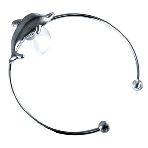 Wieszak ścienny na ręcznik przyssawka Delfin 16 cm