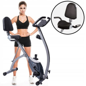 Rower Stacjonarny składany TRENINGOWY Magnetyczny do 150kg z oparciem