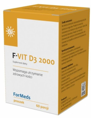 F-vit D 2000 Witamina D3 +inulina Proszek 60 Porcji