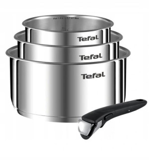ZESTAW GARNKI TEFAL 3 sztuki + rączka INDUKCJA