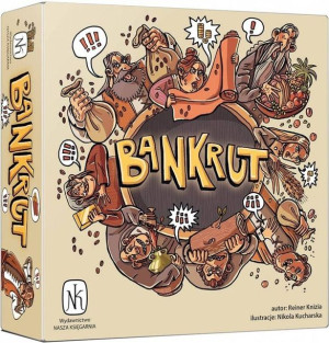 BANKRUT planszowa szybka imprezowa gra handlowa