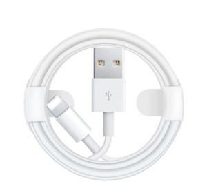 Kabel LIGHTNING 2m biały iPhone iPad iPod AirPods (biały)