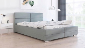 Łóżko Tapicerowane Szare 120 BETI 3- materiał grupa 1